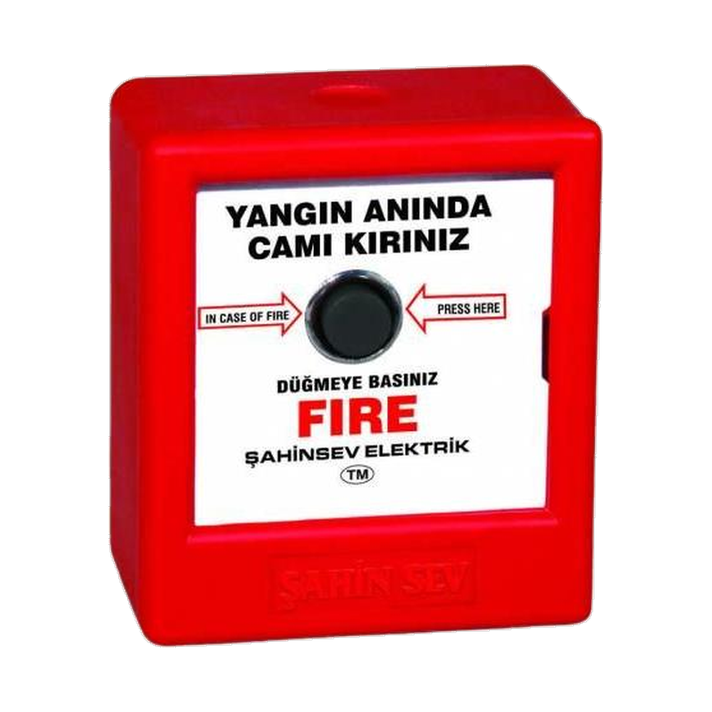 Şahinsen (Şahinsev) 220V Yangın İhbar ve Alarm Butonu